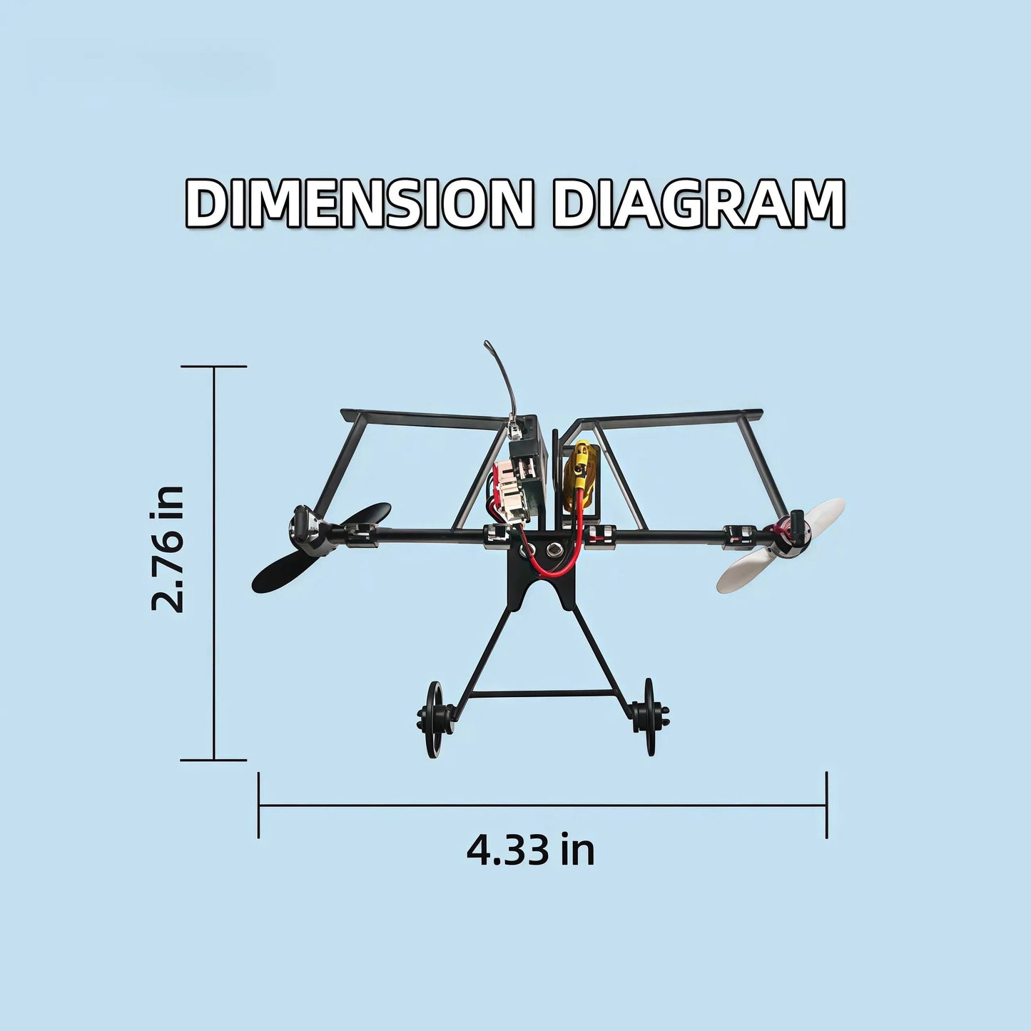 RC Paper Airplane Kit with Gyro Stabilizer – DIY Electric Remote Control Plane with Dual Propellers, Lightweight Foldable Flying STEM Toy