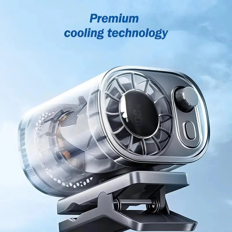 🔥8400+ sold🌀Car Clip Fan with 360° Rotation & USB Rechargeable