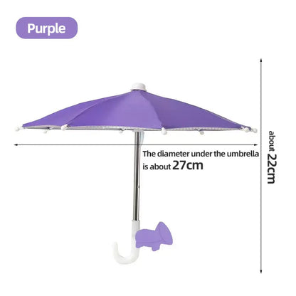 Protection Phone Umbrella for Sun Universal Adjustable Piggy Suction Cup Phone Stand with Sun Shade Cover