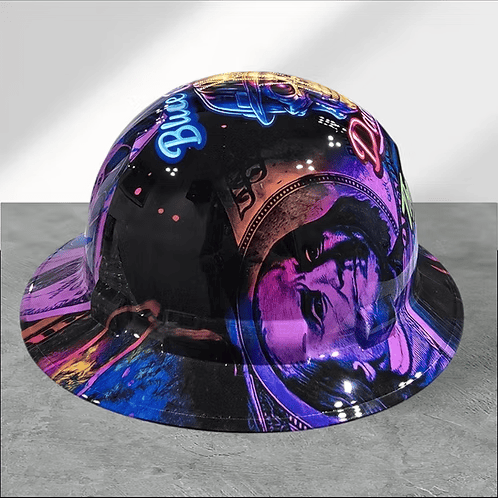 ⚡Father‘s Day 50% OFF 👷‍♂️ Blue Collar Daddy Hydro-Dipped Hard Hat | Industrial Rigid Impact-Resistant Safety Helmet with Full-Wrap Gloss Artwork