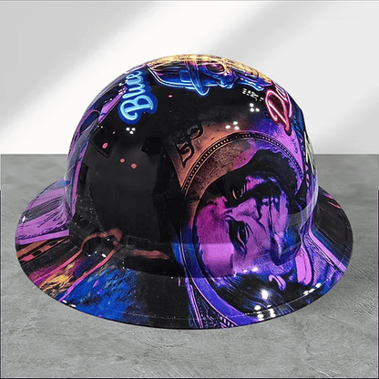 ⚡Father‘s Day 50% OFF 👷‍♂️ Blue Collar Daddy Hydro-Dipped Hard Hat | Industrial Rigid Impact-Resistant Safety Helmet with Full-Wrap Gloss Artwork