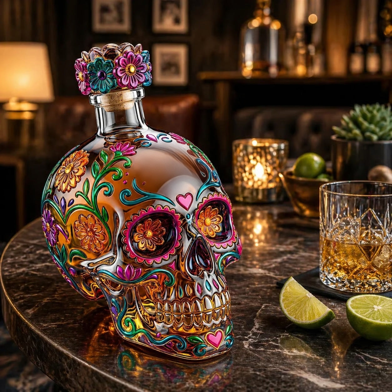 Day of the Dead Limited Edition Tequila Bottle
