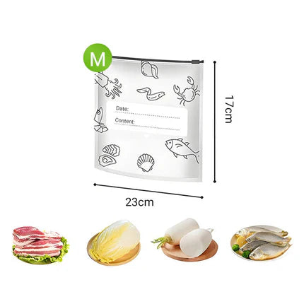 Reusable and Resealable Aluminum Storage Bag 🥢🌍 – Perfect for Storing and Protecting Your Food! 🌿