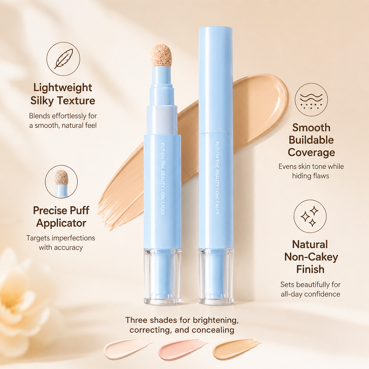 🔥🔥Buy 1 Get 1 Free 💄 Multipurpose Hydrating Liquid Concealer Pen