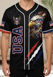 🔥USA 250 Years Baseball Jersey, Patriotic Button Up Shirt🎁