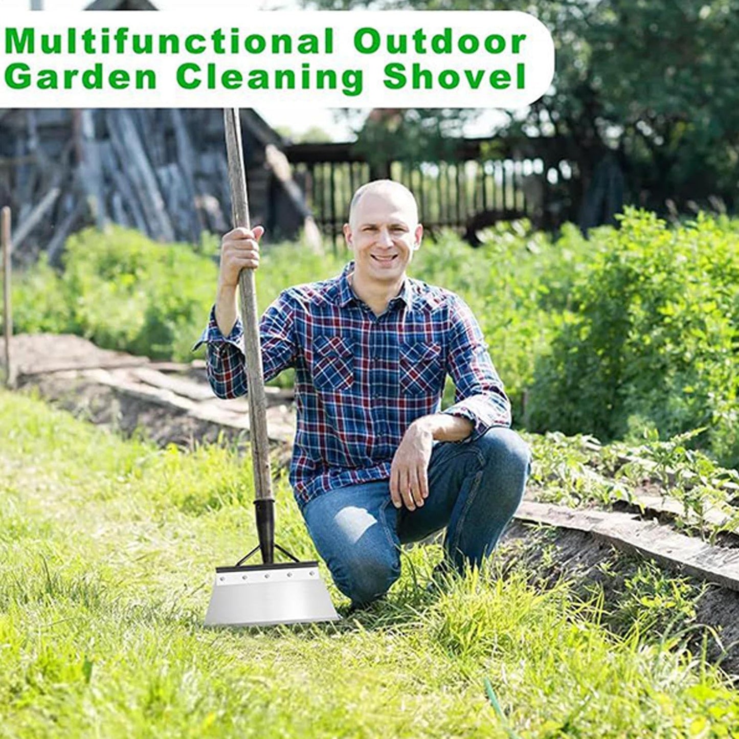 🔥Last Day Sale 50% OFF🔥Flat shovel with scraper function, garden tool for heavy work