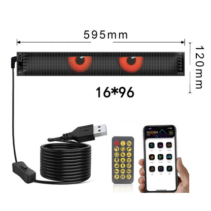 App-Controlled Smart Car LED Sign – Customizable Display