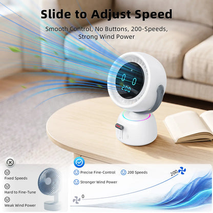 🔥3500+ sold🌀Breeze Follows You Smart Fan with Auto-Tracking & 200 Speeds