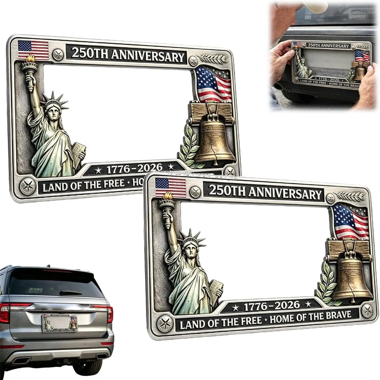🔥 250th Anniversary Commemorative License Plate Frame🗽