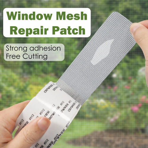Window Screen Repair Tape - Durable Fiberglass Mesh 2" x 157.5"