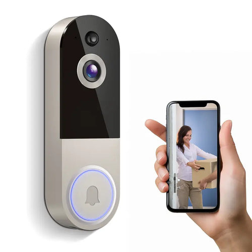 Wireless 1080P Smart Video Doorbell Camera with Two-Way Audio & AI Human Detection