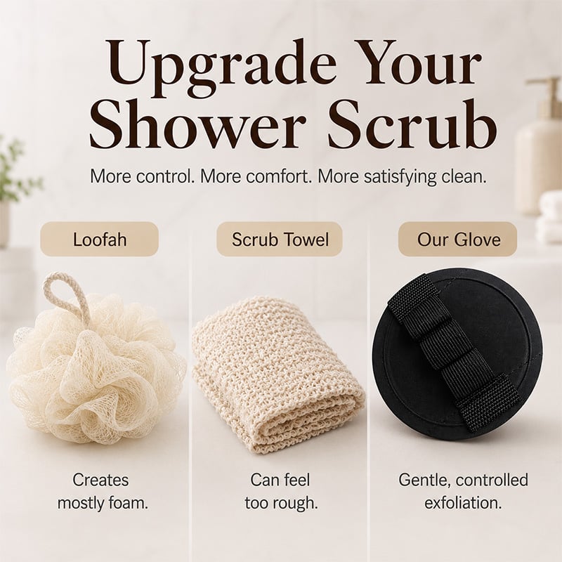 💖 Hot Sale 49%OFF✨Soft Rubber Exfoliating Shower Glove