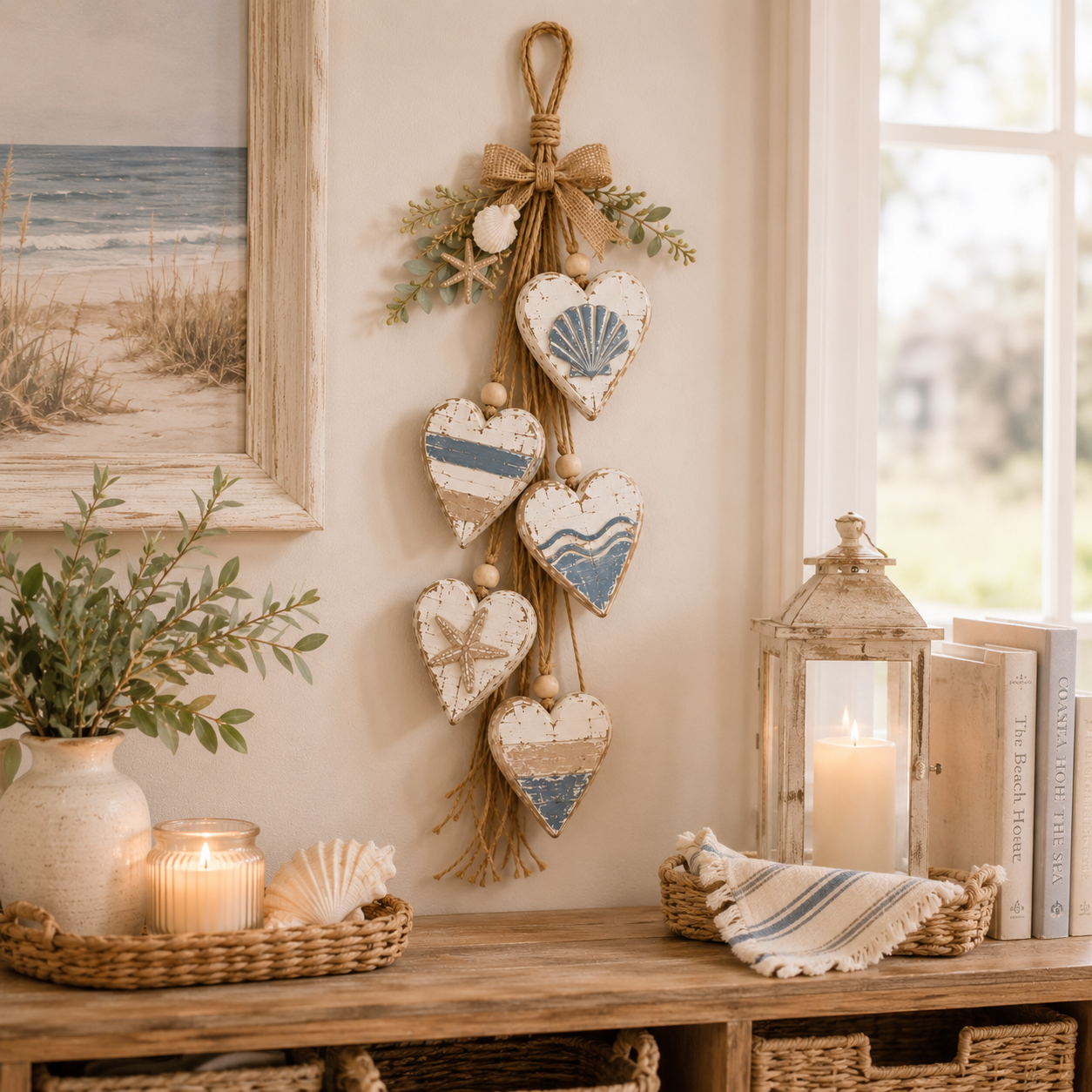🍂🤎Hanging Heart Wall Decor