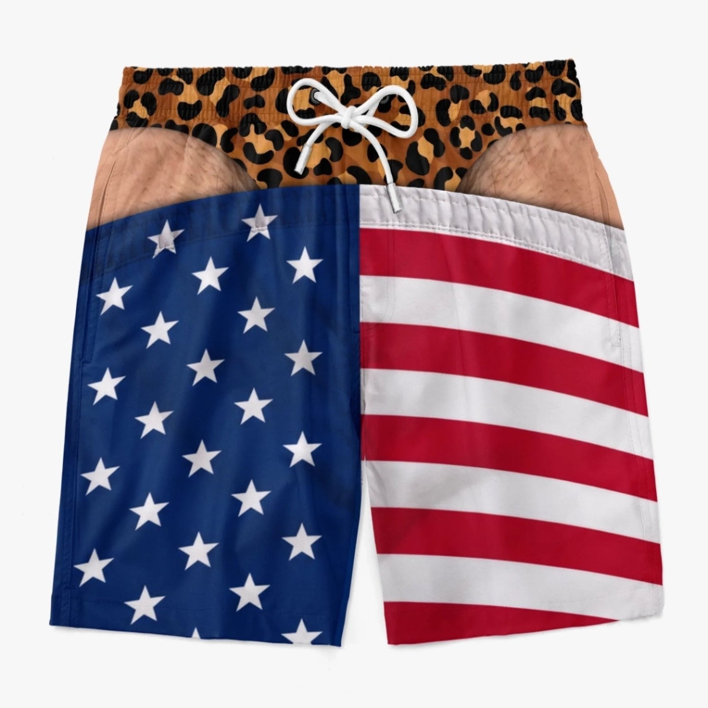 🔥Limited-Time 50%OFF Funny Patriotic Wide Load Swim Trunks for Men