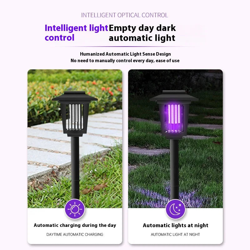 Last Day 49％OFF🌙 Solar Mosquito Zapper Light 2-in-1 UV Bug Killer & Outdoor Garden Lamp