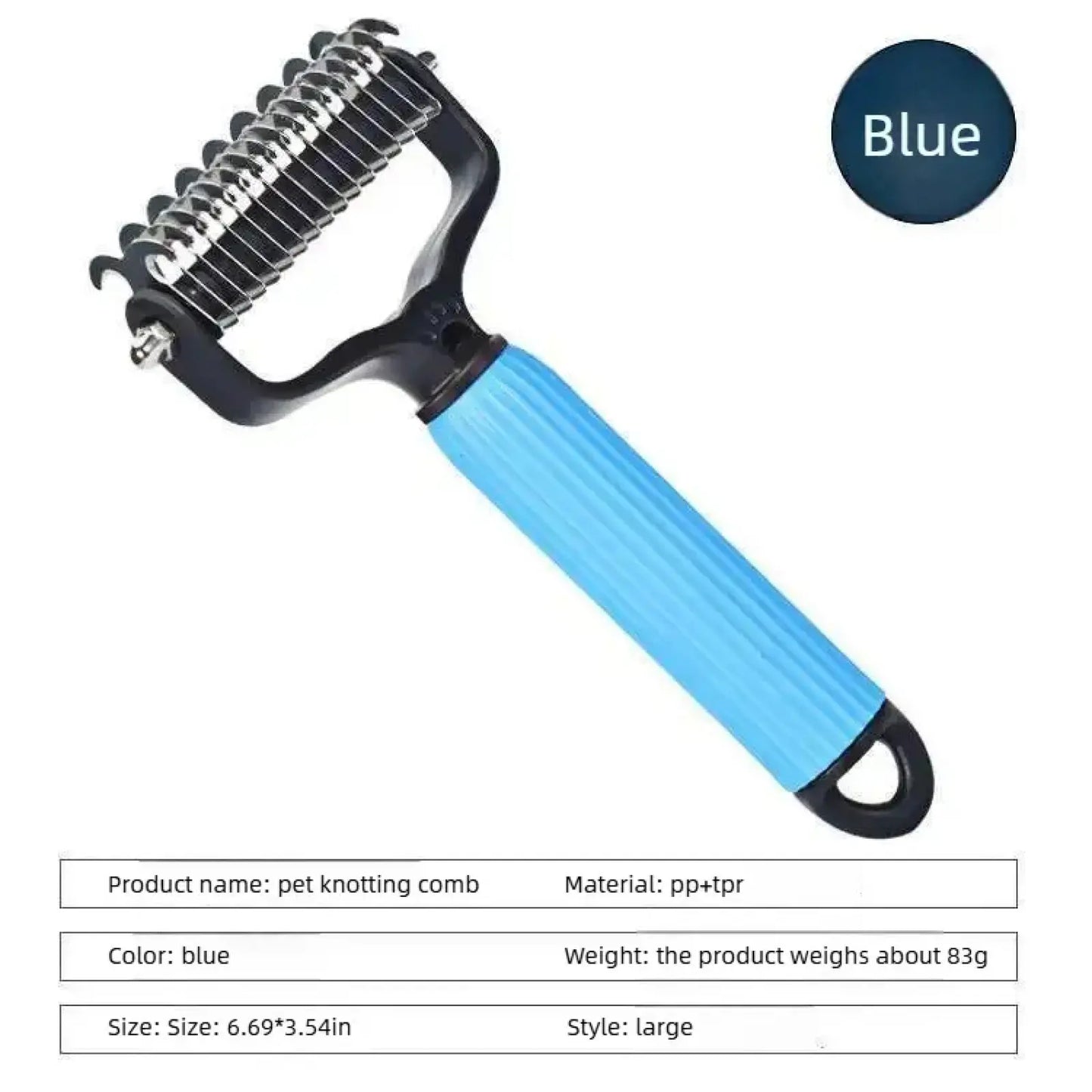 🔥2026 Hot Selling🔥Dual-Sided Pet Grooming Comb for Dogs & Cats