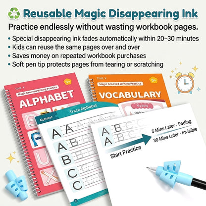 ✏️📚 Writing Workbook Set for Kids Ages 3–8