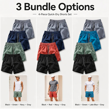 ❄️ Ice Silk Quick-Dry Athletic Gym Shorts – Unrestricted Breathable Comfort