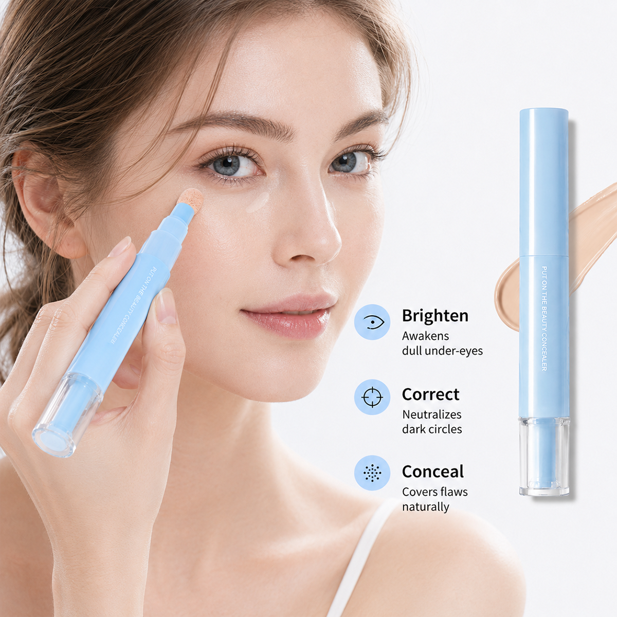 🔥🔥Buy 1 Get 1 Free 💄 Multipurpose Hydrating Liquid Concealer Pen