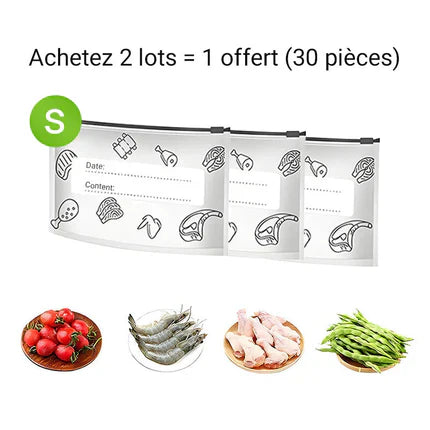 Reusable and Resealable Aluminum Storage Bag 🥢🌍 – Perfect for Storing and Protecting Your Food! 🌿