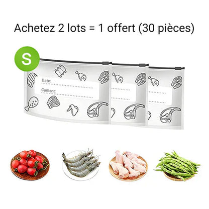 Reusable and Resealable Aluminum Storage Bag 🥢🌍 – Perfect for Storing and Protecting Your Food! 🌿