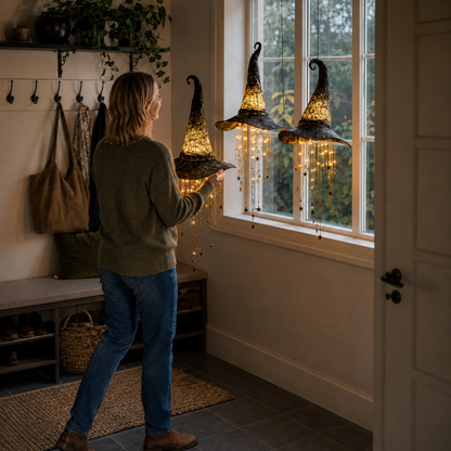 🧙✨Lighted Witch Hat Hanging Chime