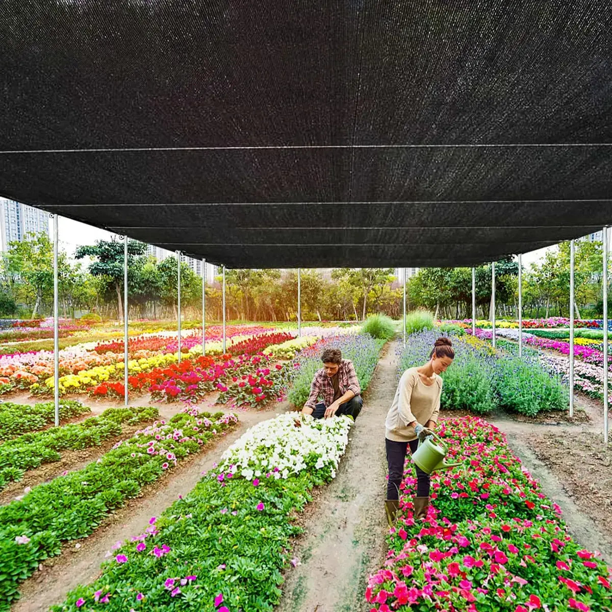 🎁Summer Hot Sales🎁90% Blackout Cloth -UV-Resistant Shade Net with Reinforced Rivets, Suitable for Outdoor Adventures / Camping / Garden / Patio / Greenhouse.