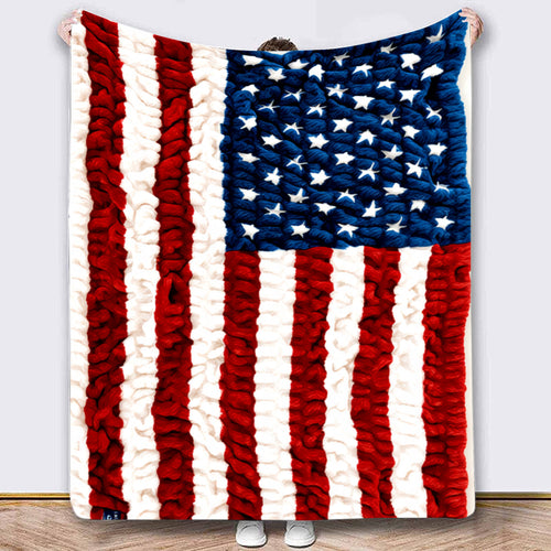 ❤️American Flag Flannel Blanket — Ultra-Soft Flannel | Non-Shedding