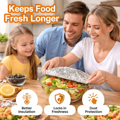 🔥Hot Sale Aluminum Foil Heat Shield Covers – No Plastic 🥘