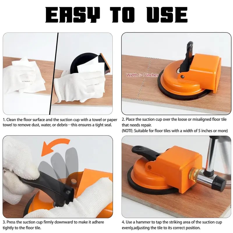 🛠️Floor Gap Fixing Tool - Enhanced Suction Cup
