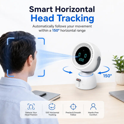 🔥3500+ sold🌀Breeze Follows You Smart Fan with Auto-Tracking & 200 Speeds