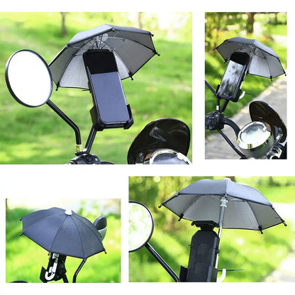 Protection Phone Umbrella for Sun Universal Adjustable Piggy Suction Cup Phone Stand with Sun Shade Cover
