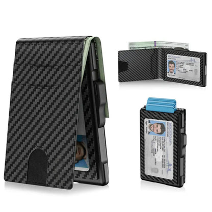 2026 Hot Sale🔥Wallet for Men - Pop Up Case, Cash Slot, and Credit Card Slot - Aluminum Wallet with RFID Blocking