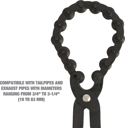 ⚡Exhaust Cutter, Cuts 3/4" to 3-1/4" Pipe, Durable Chain Cutter Tool