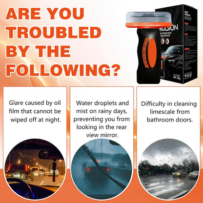 🎁Hot Sales💥Automotive OilFilm Cleaning Remover, Improves Visibility & Safe Driving