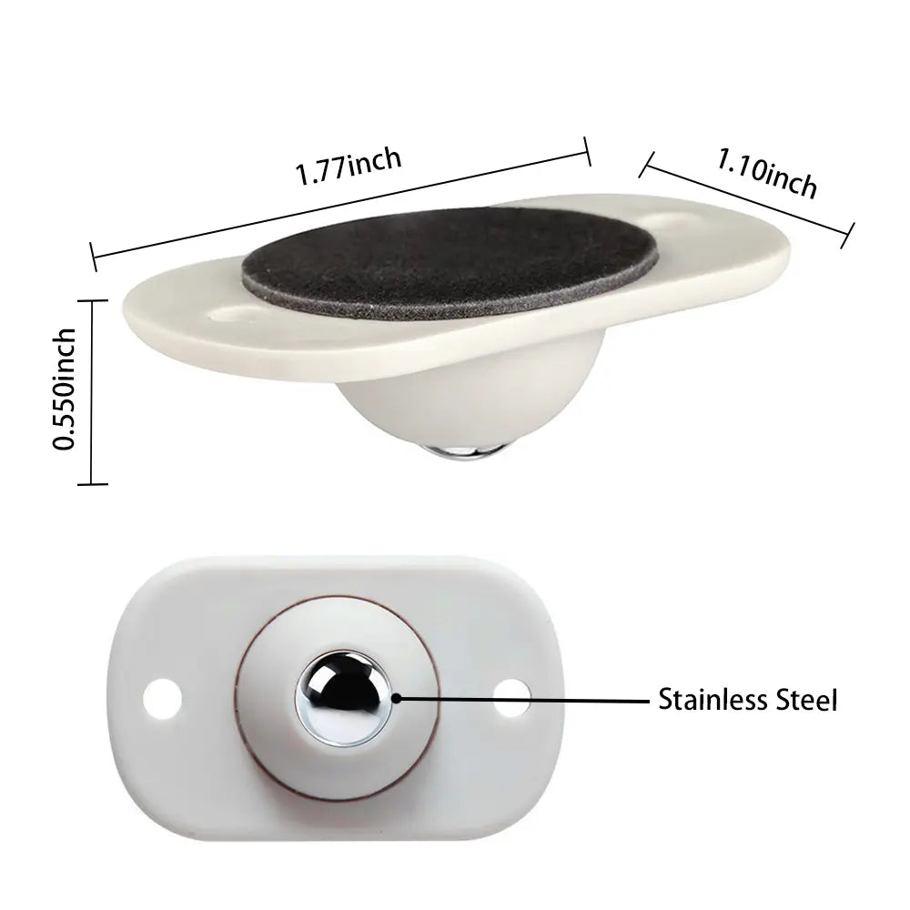 🎁Hot Sales 50% OFF-8 Counts Self Adhesive Mini Caster Wheels，360 Degree Rotation,durable,Strong Load Low Noise Self Caster Wheels