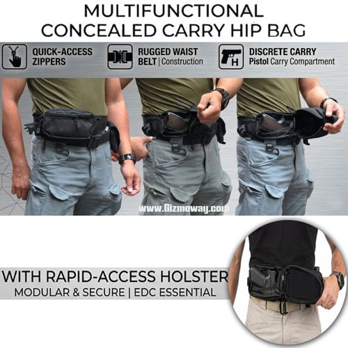 🎁Last Day 49% OFF🔥Multifunctional Concealed Carry Hip Bag with Rapid-Access Holster