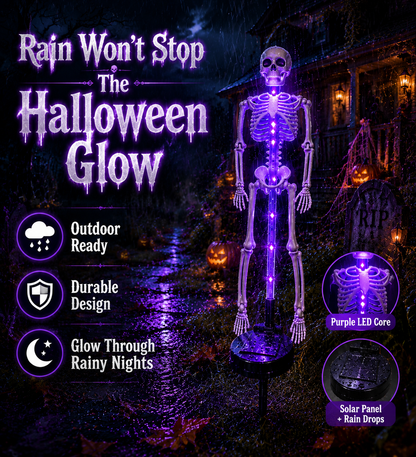 🎃Halloween Early Bird Special 50% OFF 💀Skeleton Solar Light Garden Stake