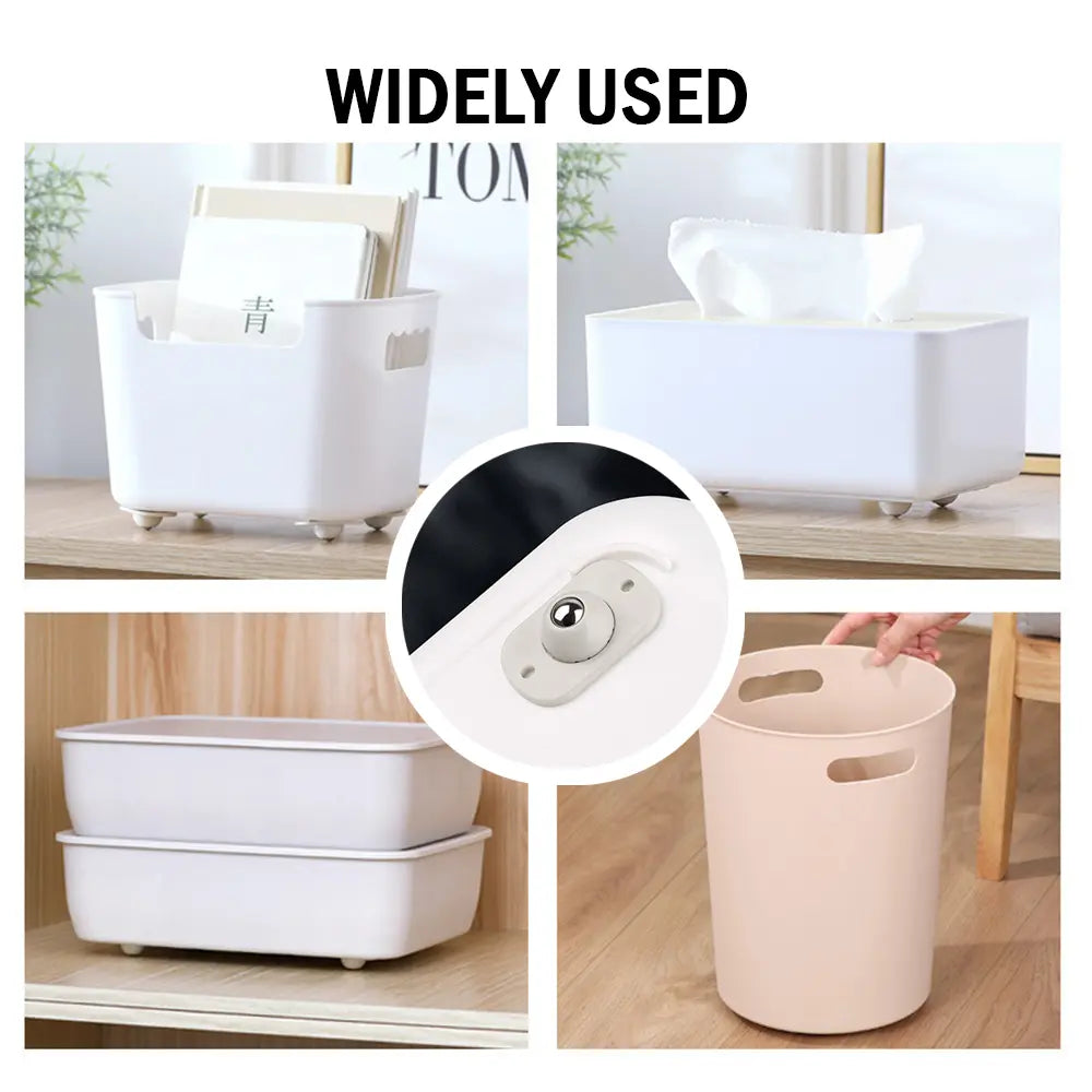 🎁Hot Sales 50% OFF-8 Counts Self Adhesive Mini Caster Wheels，360 Degree Rotation,durable,Strong Load Low Noise Self Caster Wheels