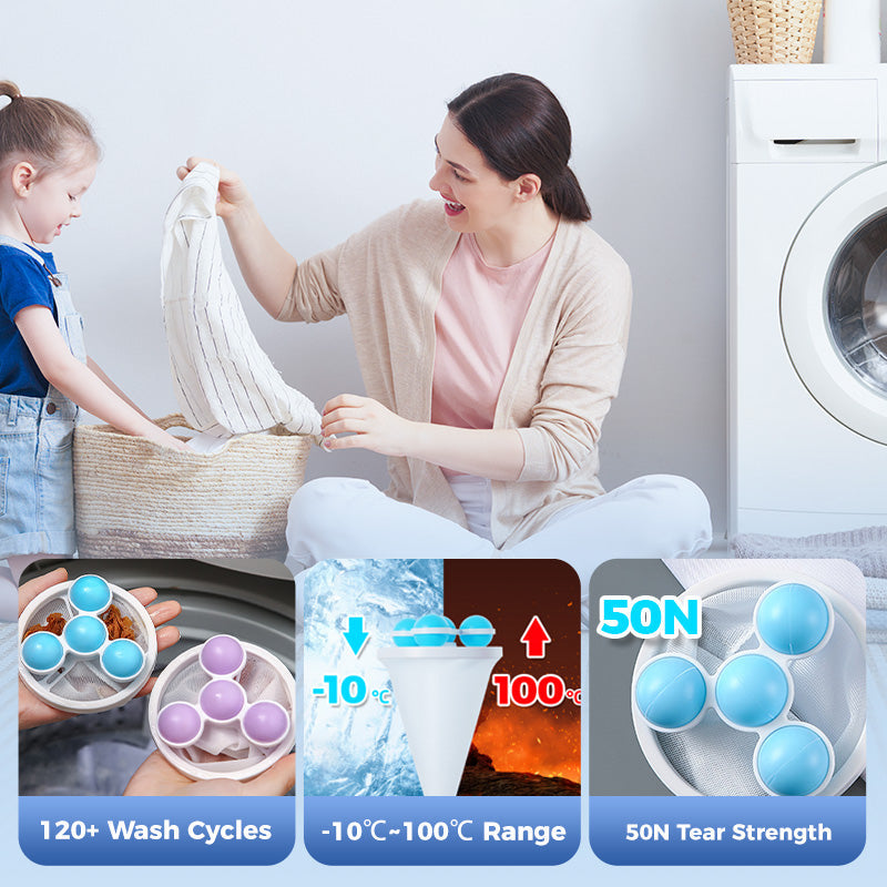🔥BUY 1 GET 2 FREE🎁 Floating LintMesh Bag - Catches hair& lint, reusable, protectswashing machine &drain.