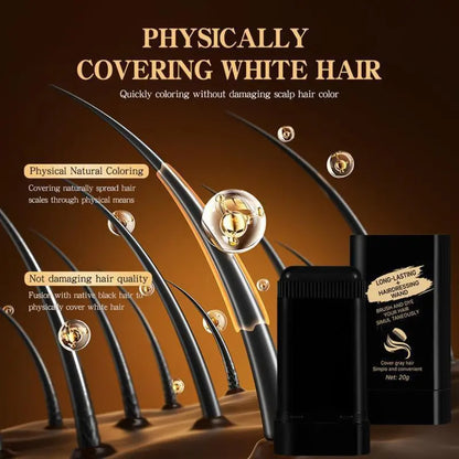 Hair dye comb, One-time use, Non-fading, Natural and long-lasting, Covers gray hair without damaging hair