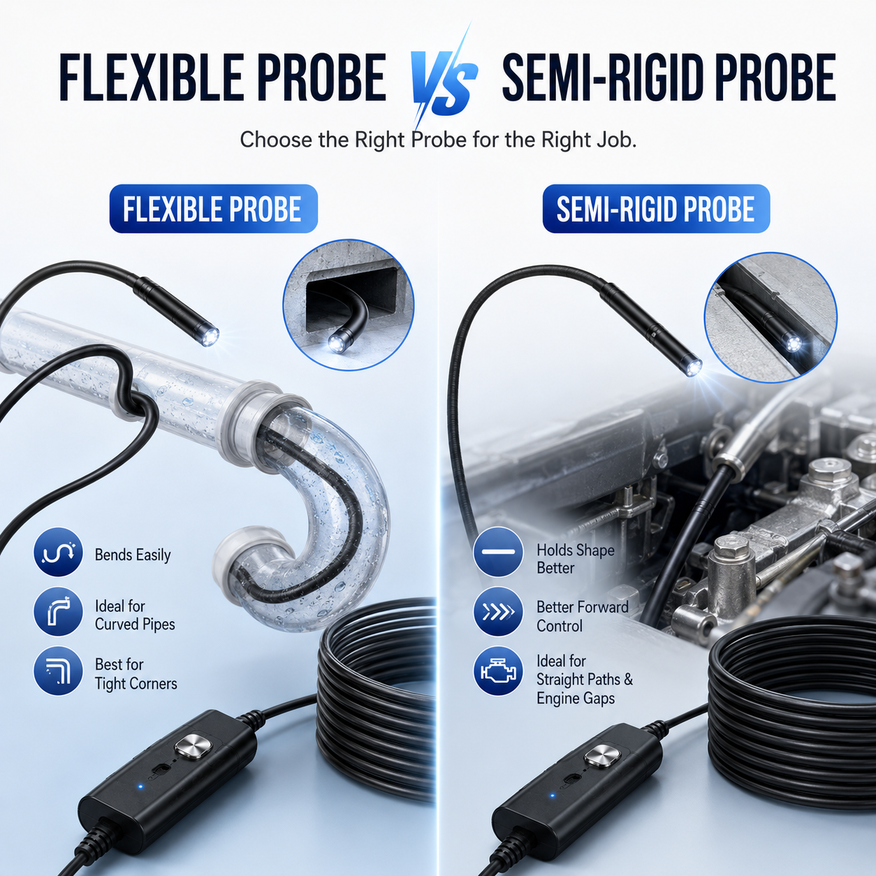 Limited -Time 50% OFF HD Endoscope Inspection Camera | 2M 5M 10M Waterproof Probe