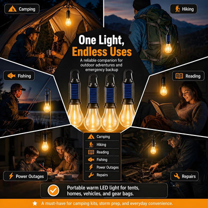 🔥Hot Sales 50% OFF🔥Solar Camping Lantern, Portable LED Solar-Buy 3 Get 1 Free🎁