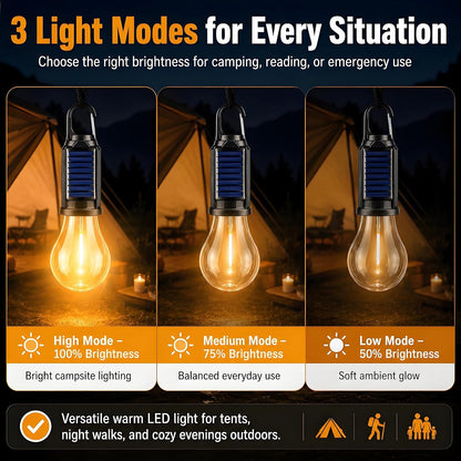 🔥Hot Sales 50% OFF🔥Solar Camping Lantern, Portable LED Solar-Buy 3 Get 1 Free🎁