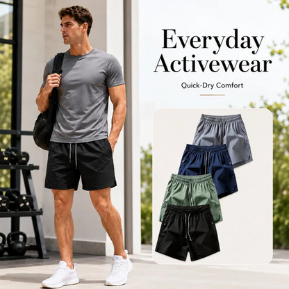 ❄️ Ice Silk Quick-Dry Athletic Gym Shorts – Unrestricted Breathable Comfort