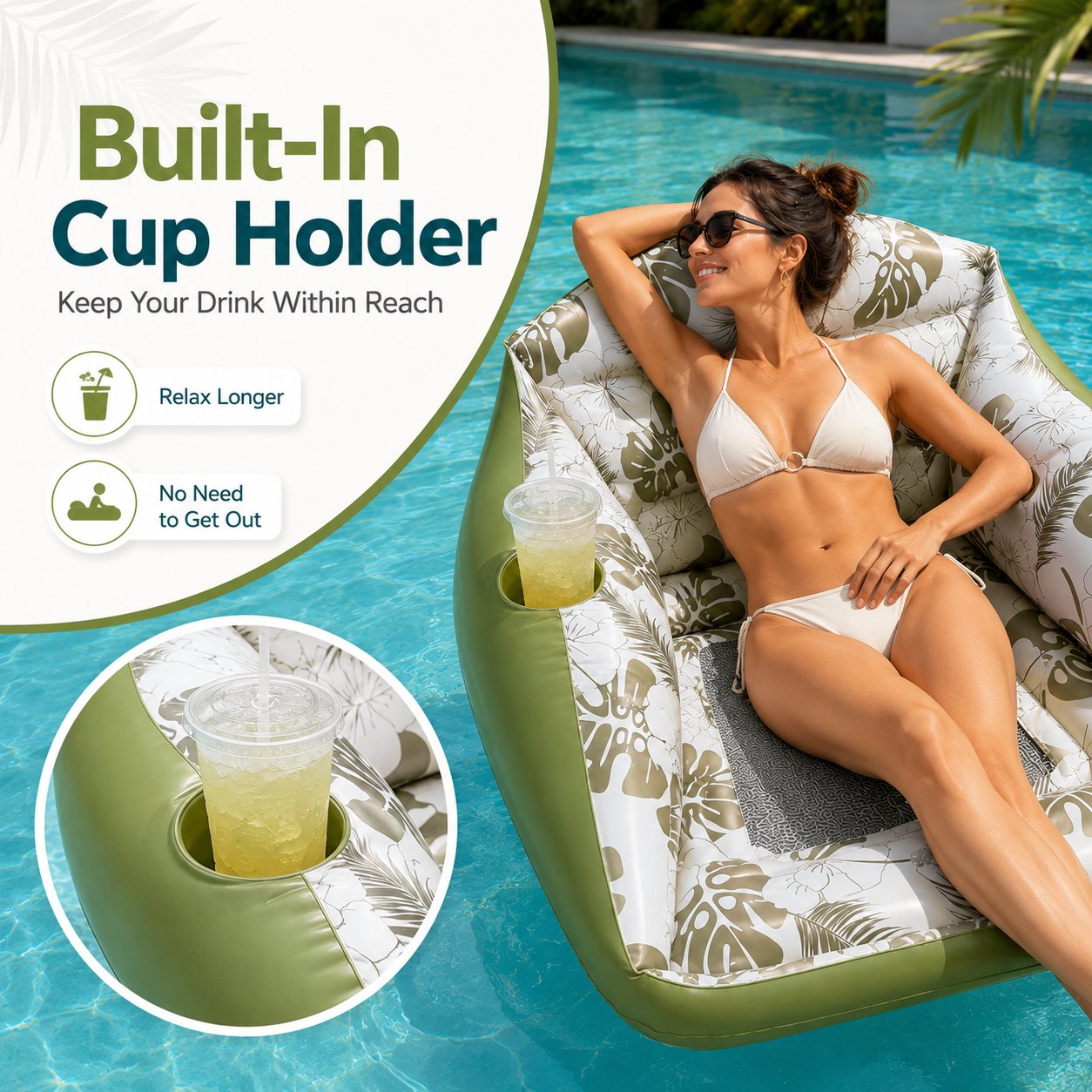 🌊Last day 50% OFF🛋️ 3-in-1 Inflatable Pool Lounge Sofa