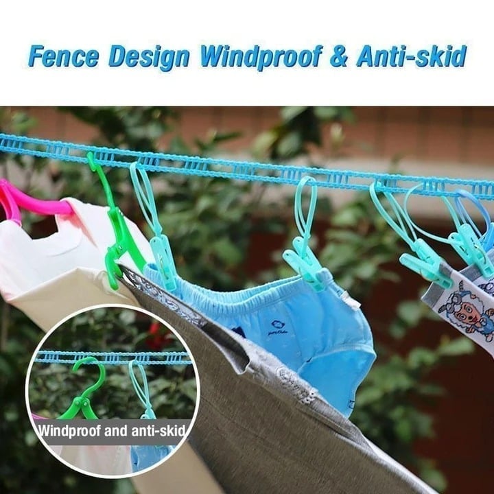 Best Seller🔥Windproof Non-Slip Clothesline(16 ft)