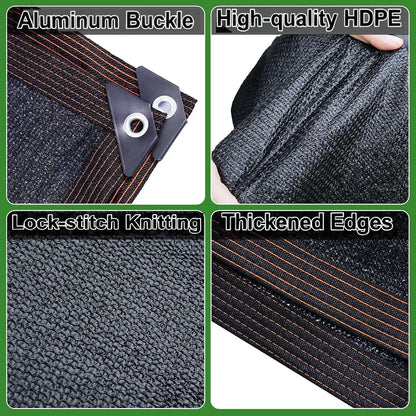 🎁Summer Hot Sales🎁90% Blackout Cloth -UV-Resistant Shade Net with Reinforced Rivets, Suitable for Outdoor Adventures / Camping / Garden / Patio / Greenhouse.