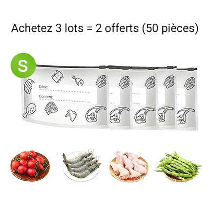 Reusable and Resealable Aluminum Storage Bag 🥢🌍 – Perfect for Storing and Protecting Your Food! 🌿