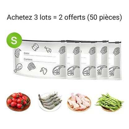 Reusable and Resealable Aluminum Storage Bag 🥢🌍 – Perfect for Storing and Protecting Your Food! 🌿